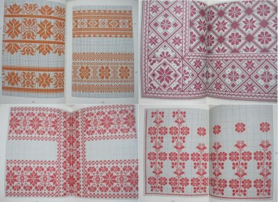 画像1: ハンガリー織り・図案集・ショモジ県織物パターン