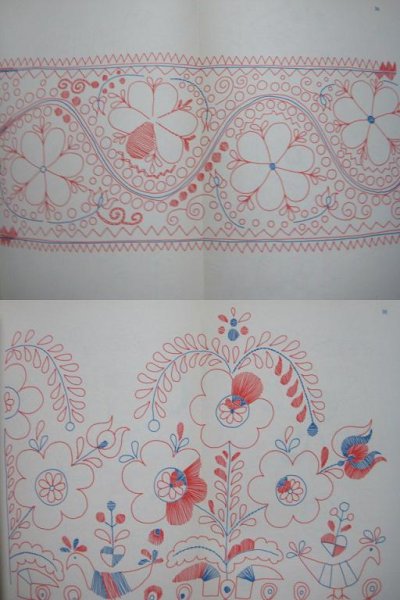 画像2: ハンガリー刺繍本・マチョー刺繍図案