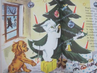 画像1: カロリーヌ絵本 プフとユーピのクリスマス（ピエール・プロブスト）