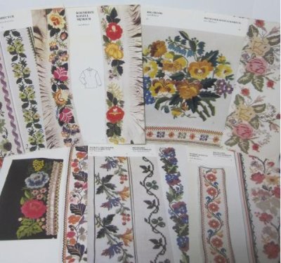 画像1: 東欧・ポーランドの刺繍・ウォヴィチ刺繍図案集
