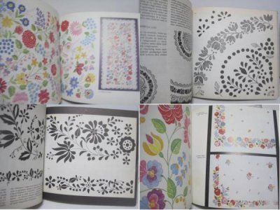 画像2: カロチャ刺しゅうの本/カロチャ刺繍図案・花