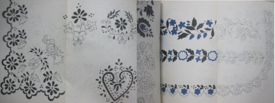 画像2: カロチャ刺繍の図案集/花刺しゅう