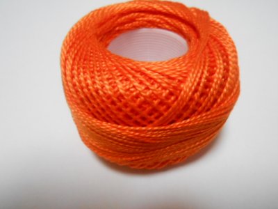 画像2: ハンガリー手芸用品・オレンジ色刺繍糸 Puppets Perle Coats Crafts