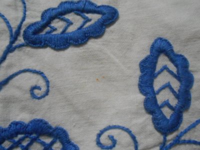 画像3: ハンガリー 刺繍入 青糸
