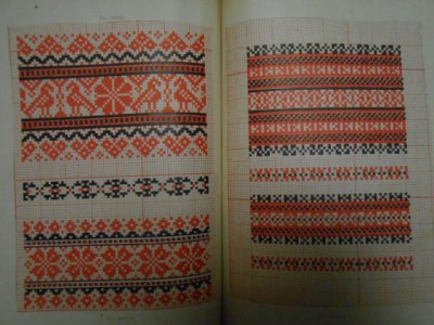 画像1: ハンガリー刺繍図案・トルナ県織り図案集