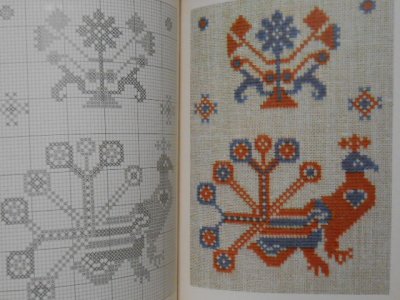 画像3: 北欧・フレメ刺繍図案集/クロスステッチ（フレメ花糸）