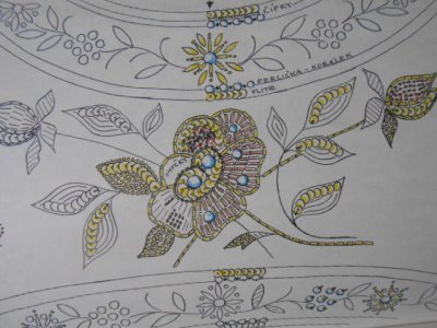 画像2: チェコ・ビーズ刺繍図案集・VYSIVANI