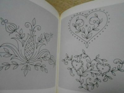 画像2: ホワイトワーク刺繍  本　花のデザイン　Ranken・Blumen・Ornamente Eva Maria