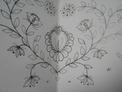 画像1: ホワイトワーク刺繍  本　花のデザイン　Ranken・Blumen・Ornamente Eva Maria