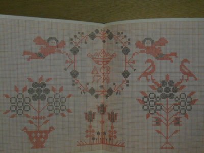 画像2: オランダ刺繍・オランダクロスステッチ図案集・ヨーロッパ本