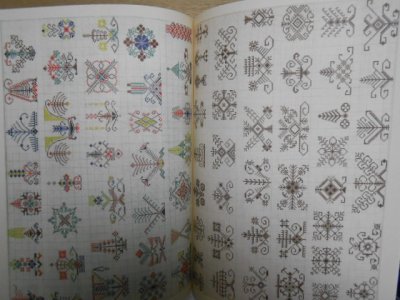 画像2: 東欧ラトビア編み物・ミトン図案・本・刺繍・パターン 