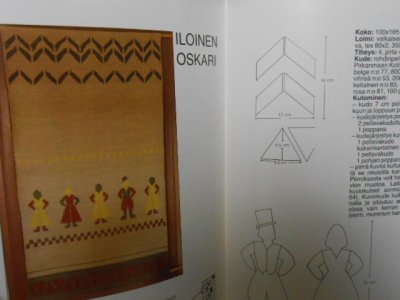 画像1: フィンランド・ポッパナ織りの本・図案/poppana
