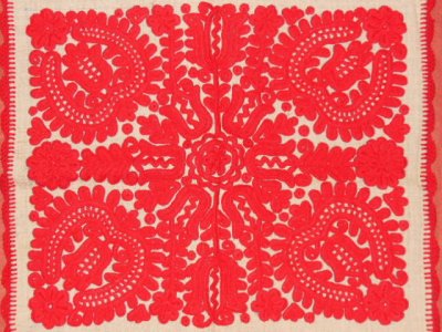 画像1: トランシルバニア手芸　イーラーショシュ　刺繍カバー