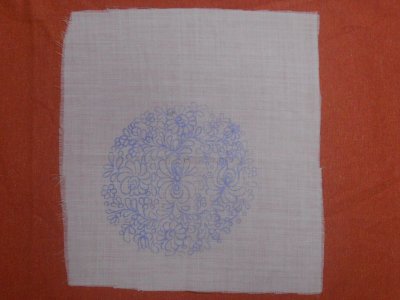 画像1:  マチョー生地/マチョー刺繍・パターン（図案入り）
