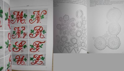 画像3: ハンガリーのホワイトワーク・白糸刺繍・モノグラム刺繍図案集/サダ村