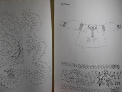 画像3: ハンガリーszigetvár・白糸刺繍・図案集/ホワイトワーク（花のパターン）