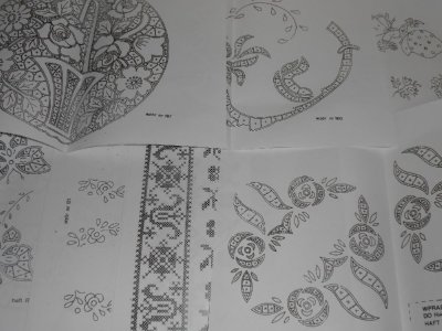 画像1:  ポーランド刺繍・図案セット集・パターン/WZOROW HAFTU