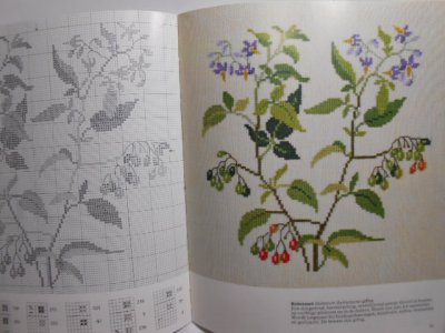 画像2: 北欧 デンマーク・クロスステッチ図案集・Kruiden en wilde planten 