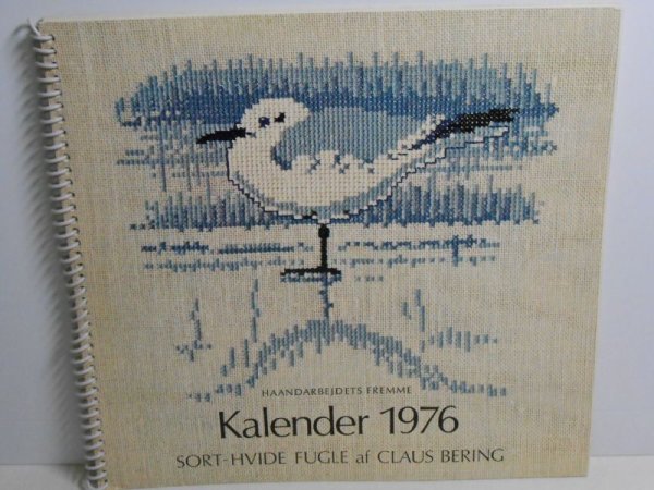 画像1:  フレメ・Fremmeカレンダー1976・クロスステッチ図案集・デンマーク・KALENDER (1)