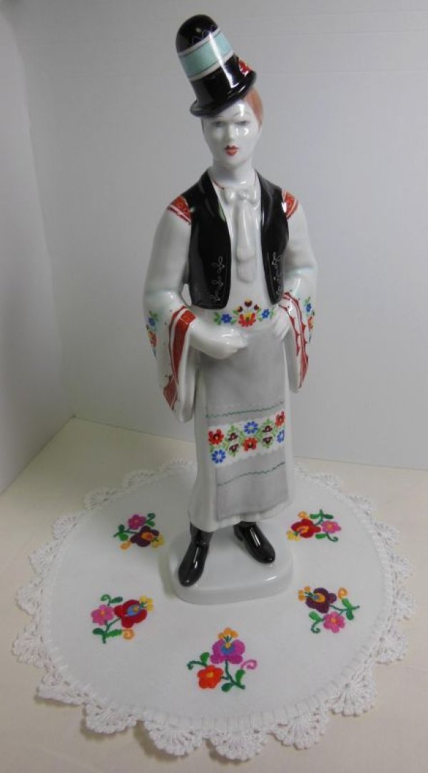 ハンガリー・ホロハーザ製 HOLLOHAZA マチョー男 陶器人形
