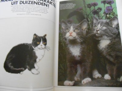 画像3: オランダ・猫のクロスステッチ・図案集・チャート/ヨーロッパ