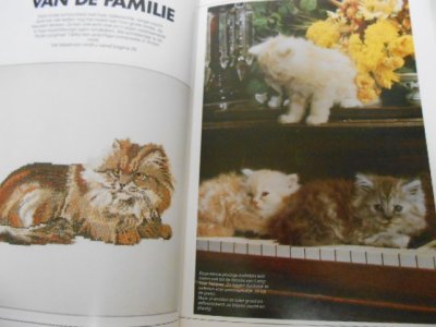 画像2: オランダ・猫のクロスステッチ・図案集・チャート/ヨーロッパ