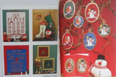 画像1: サンタクロース 図案集 クロスステッチ　北欧  Permin／ペルミン　クリスマス