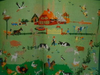 画像2: オランダ mies bloch ミース・ブロッホ 刺繍 図案 サンプラー(マルケン島とフォーレンダム,農場）　