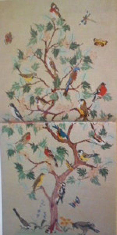 画像3: オランダ Mies Bloch ミース・ブロッホ クロスステッチチャート・サンプラー(アムステルダム・王宮・鳥の木）