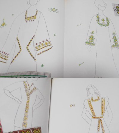 画像2: ウクライナ刺繍 本 ドレスの刺繍デザイン 詩 イリナ・セニク