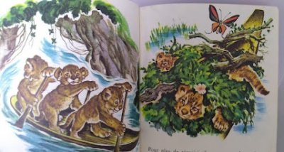 画像1: カロリーヌ絵本/三びきのライオンの子Trois Petits Lions 60年代 ピエールプロブスト