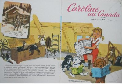 画像1: フランス絵本・カロリーヌカナダへ (Caroline） 