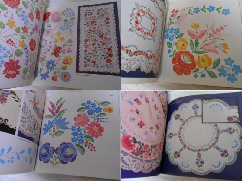 カロチャ刺繍の本/カロチャ刺繍図案
