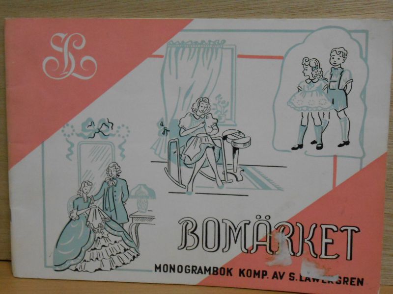 スウェーデン刺繍図案・SARA LAWERGREN・BOMÄRKET MONOGRAMBOK・BOOKSHOP赤ずきん