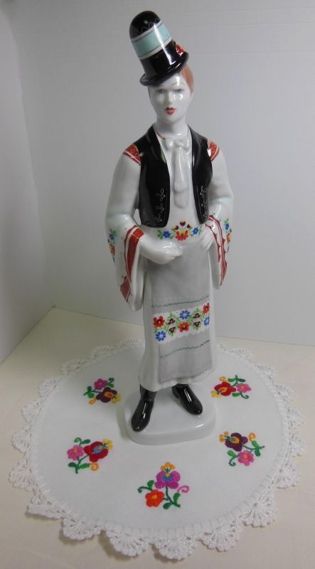 HOLLOHAZA ホロハーザ 置物 ハンガリー 陶器 人形 | mrmorocho.com