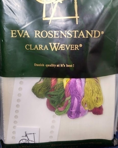 デンマークold eva製 8-4542 Eva Rosenstand 秋のアイリス生け花クロス