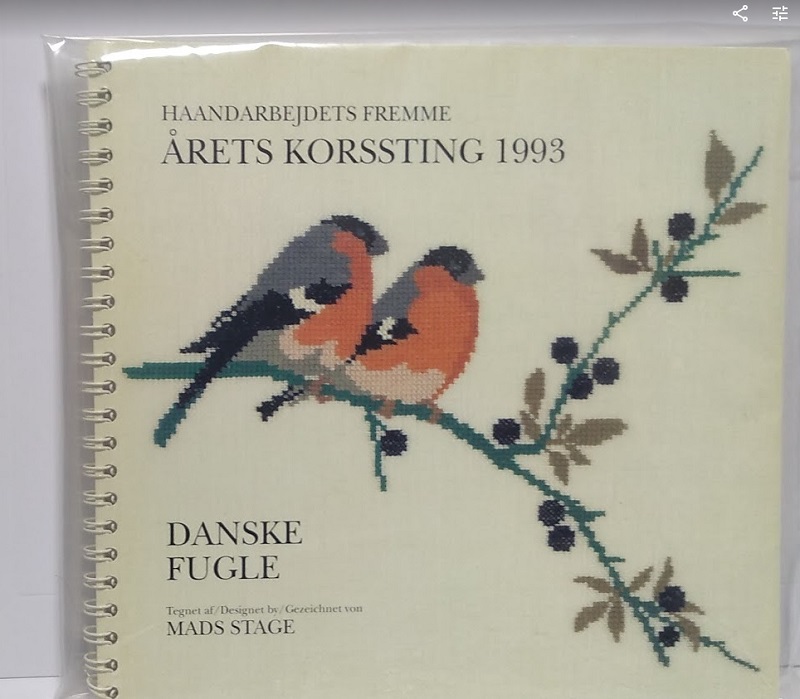 フレメ・カレンダー1993・クロスステッチ図案集・デンマーク・鳥 